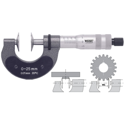 Микрометры Vogel гладкие зубомерные прецизионные
