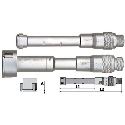 Нутромеры Vogel микрометрические по 3-м точкам стандартные
